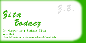 zita bodacz business card